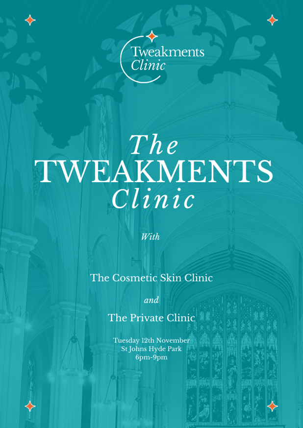 Tweakments Clinic Event Flyer
